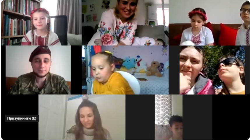 Meeting with Ukrainian diaspora schoolchildren in Reading, UK